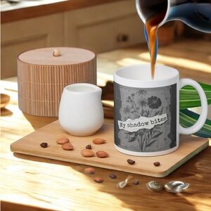 My Shadow Bites Mug • 15oz Goth Cottagecore Coffee Cup